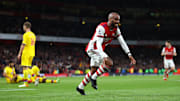 Alexandre Lacazette, buteur pour Arsenal dans les derniers instants du match face à Crystal Palace (2-2).