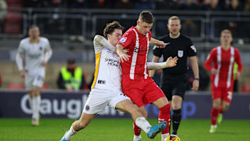 Jamie Donley in action for Leyton Orient on his 20th birthday