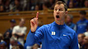 Duke basketball head coach Jon Scheyer