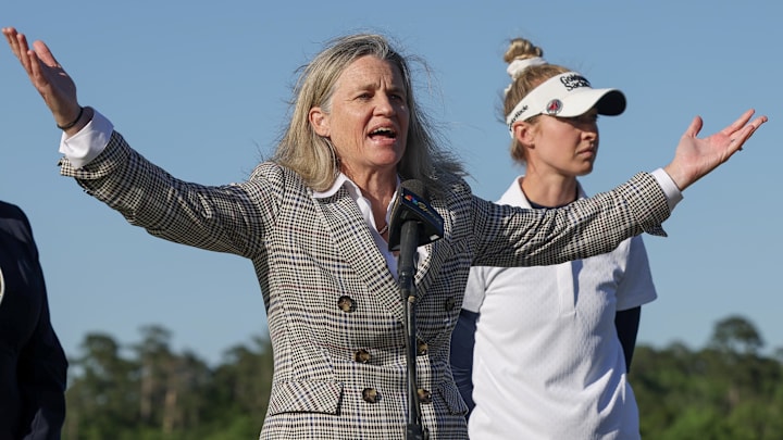 LPGA Commissioner Mollie Marcoux Samaan at the 2024 Chevron Championship.