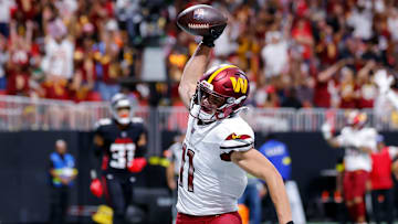Washington Commanders wide receiver Luke McCaffrey