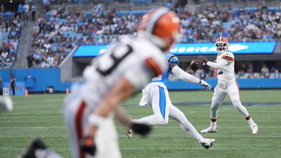 Shedeur Sanders threw two touchdown passes in his first preseason game and people loved it. | Jim Dedmon-Imagn Images