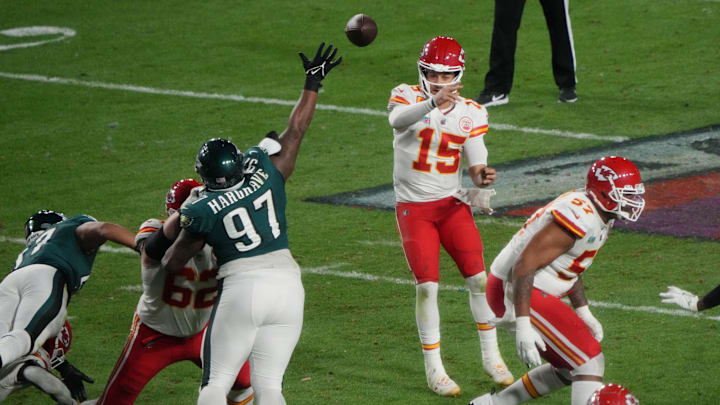 A massive bet was placed on the total for Chiefs vs Eagles Super Bowl. A massive bet was placed on the total for Chiefs vs Eagles Super Bowl.