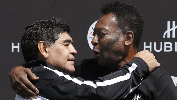 Diego Maradona et Pelé s'adoraient.