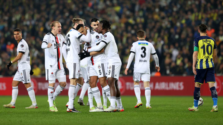 Beşiktaş oyuncularının gol sevinci Beşiktaş oyuncularının gol sevinci