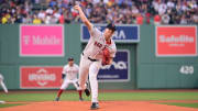 Jul 29, 2024; Boston, Massachusetts, USA; Boston Red Sox starting pitcher Nick Pivetta (37) pitches against the Seattle Mariners during the first inning at Fenway Park.