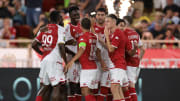 L'AS Monaco durant sa victoire face au RC Lens