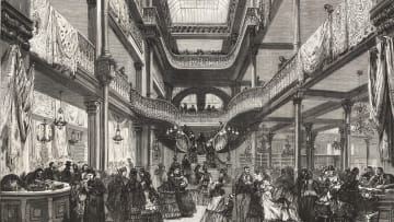 The interior of Le Bon Marché, the oldest department store in the world. 