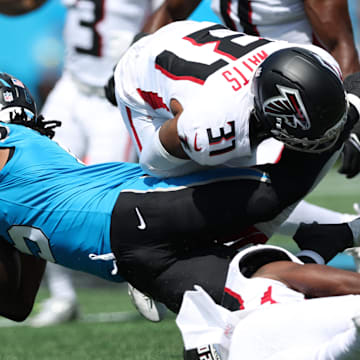 Bet on Rico Dowdle to go over his rushing yards total against the Falcons in Week 11.