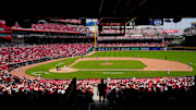 Cincinnati Reds fans at Great American Ballpark, Wednesday, June 21, 2023. The Reds beat the Colorado Rockies 5-3, sweeping the series. The win makes 11 in a row, the best since 1957.