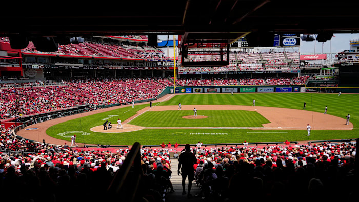 Cincinnati Reds fans at Great American Ballpark, Wednesday, June 21, 2023. The Reds beat the