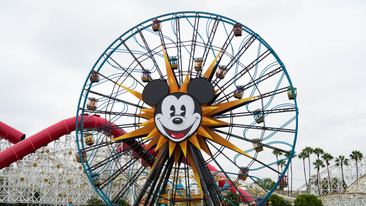 The Incredicoaster and Pixar Pal-A-Round are seen at Disney California Adventure Park.