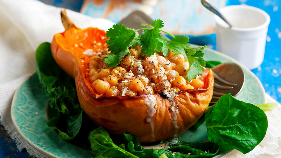 Stuffed squash is filling and flavorful. Stuffed squash is filling and flavorful.