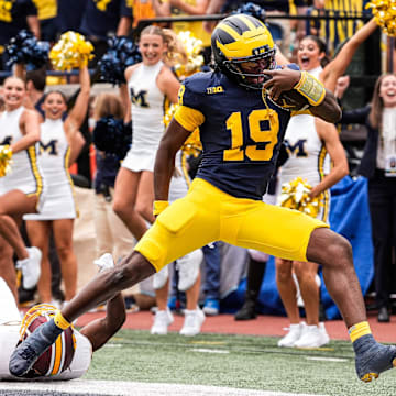 Bryce Underwood accounted for three touchdowns in Michigan's huge win over Central Michigan