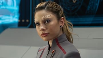 Bella Shepard in season 1, episode 1 of Star Trek: Starfleet Academy streaming on Paramount+. Photo Credit: Brooke Palmer/Paramount+