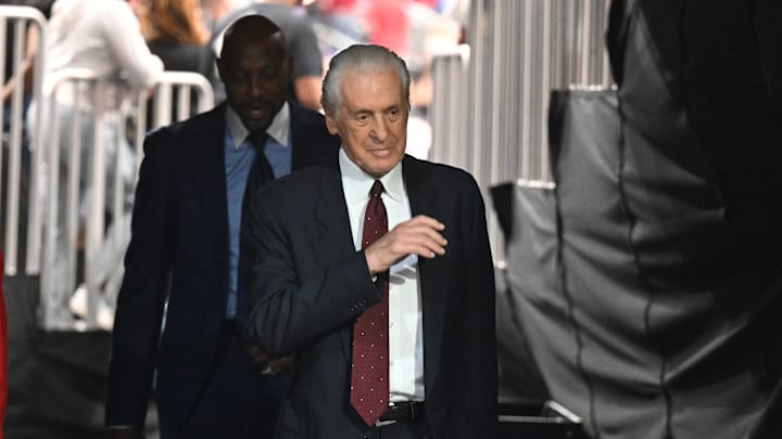 Celebrities Attend Miami Heat v Atlanta Hawks