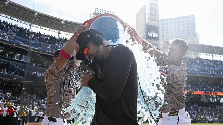 San Diego Padres right fielder Nick Castellanos.