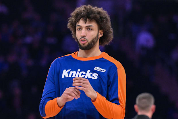 New York Knicks forward Anton Watson. 