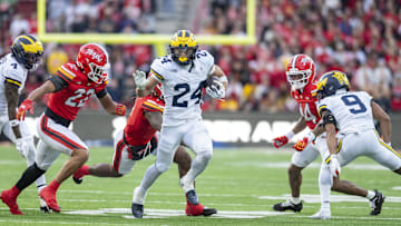 Michigan Wolverines running back Bryson Kuzdzal