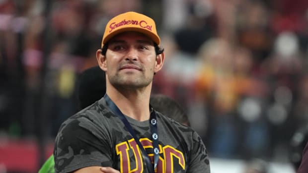 Southern California Trojans former quarterbacks Mark Sanchez