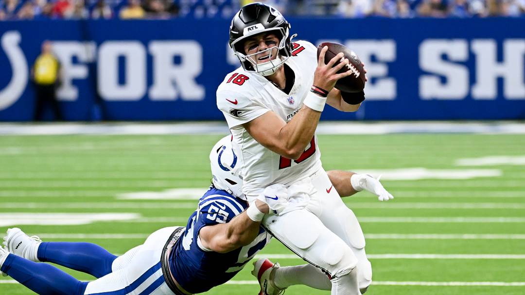 Atlanta Falcons quarterback Jack Strand had a terrific game in a little over two quarters against the Indianapolis Colts.