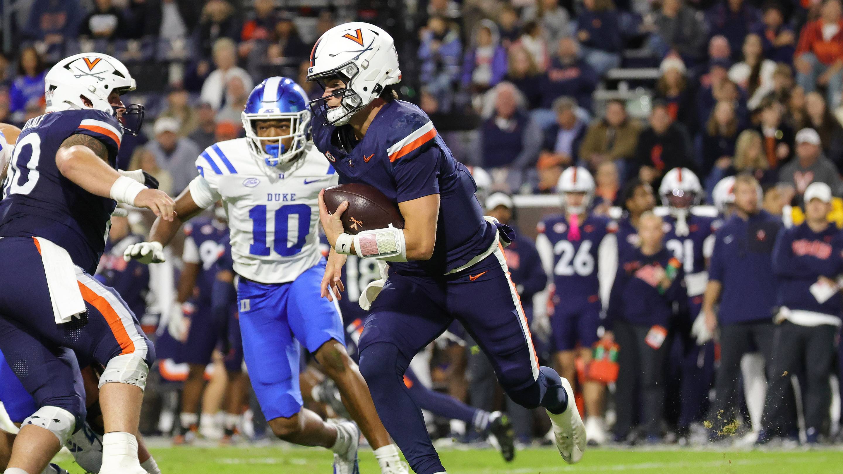 Virginia Football Falls Short Against Duke: PFF Grades Reveal Top Performers and Areas of Concern