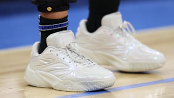 Angel Reese 1s worn by Chicago Sky forward Angel Reese