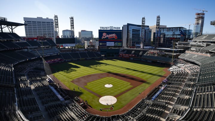 Braves merchandise at Truist Park in 2023