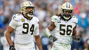Demario Davis, Cameron Jordan, New Orleans Saints
