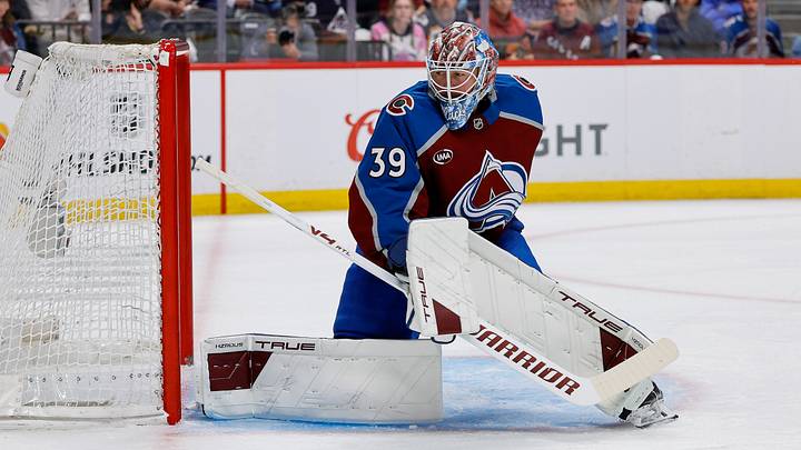 May 13, 2026; Denver, Colorado, USA; Colorado Avalanche goaltender MacKenzie Blackwood (39). Mandatory Credit: Isaiah J. Downing-Imagn Images May 13, 2026; Denver, Colorado, USA; Colorado Avalanche goaltender MacKenzie Blackwood (39). Mandatory Credit: Isaiah J. Downing-Imagn Images