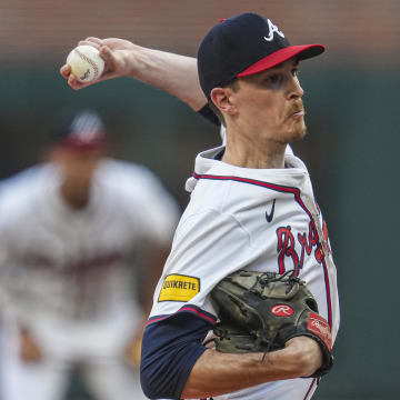 Atlanta Braves starting pitcher Max Fried pitches against the Detroit Tigers