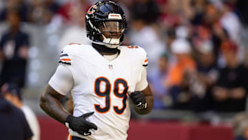 Nov 3, 2024; Glendale, Arizona, USA; Chicago Bears defensive tackle Gervon Dexter Sr. (99) against the Arizona Cardinals at State Farm Stadium.