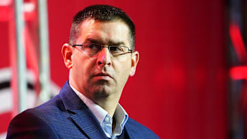 Cincinnati Reds General Manager Nick Krall answer questions during Redsfest, Friday, Dec. 2, 2022, at Duke Energy Convention Center in Cincinnati.

Cincinnati Redsfest Dec 2 1800