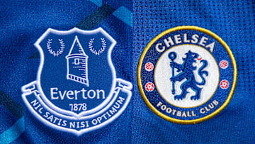 The Everton and Chelsea Club Badges