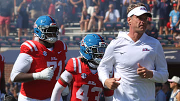 Mississippi Rebels head coach Lane Kiffin