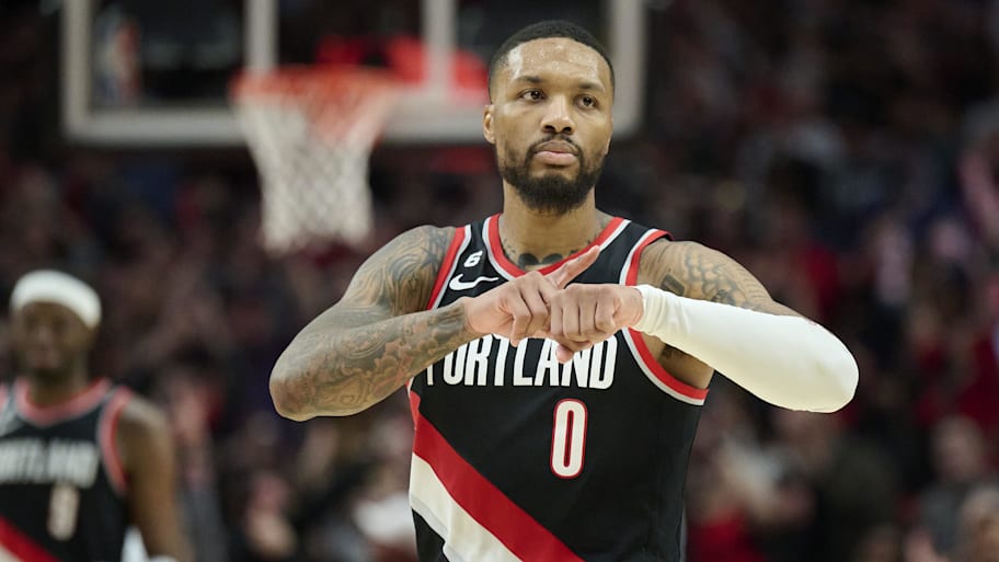 Damian Lillard spent the first 11 years of his career in Portland.  | Troy Wayrynen-Imagn Images