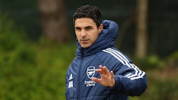Arsenal FC Training Session And Press Conference - UEFA Champions League 2024/25 Semi Final Second