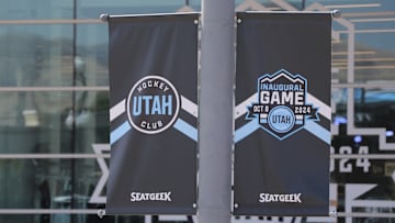 Pregame festivities highlight the Utah Hockey Club's first-ever NHL game