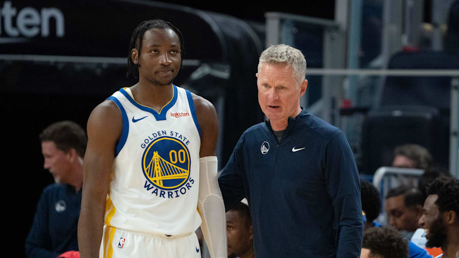 Kuminga didn't play at all in four of the Warriors' playoff games this postseason | Kyle Terada-Imagn Images