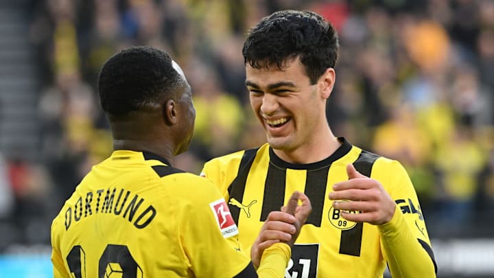 Keine Zukunft in Dortmund: Youssoufa Moukoko und Gio Reyna. Keine Zukunft in Dortmund: Youssoufa Moukoko und Gio Reyna.