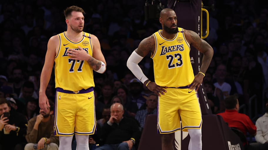 Luka Doncic signed a max contract extension with the Los Angeles Lakers on Saturday.  | Jason Parkhurst-Imagn Images