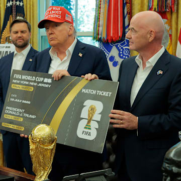 FIFA president Gianni Infantino (right) has come under fire for World Cup ticket prices.