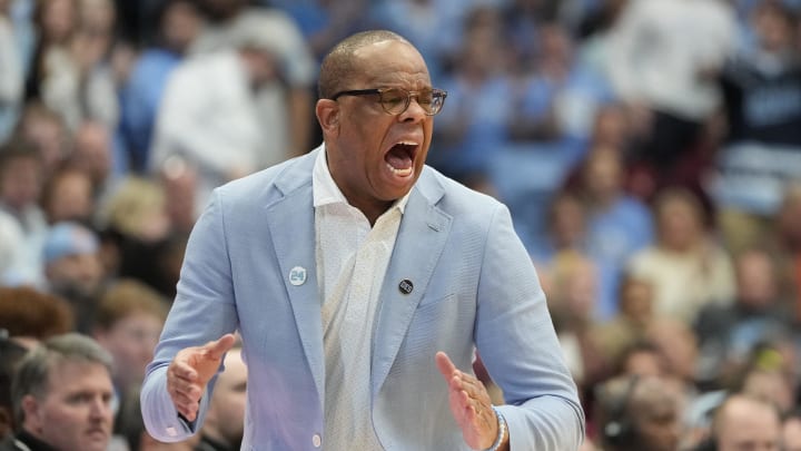 UNC basketball head coach Hubert Davis