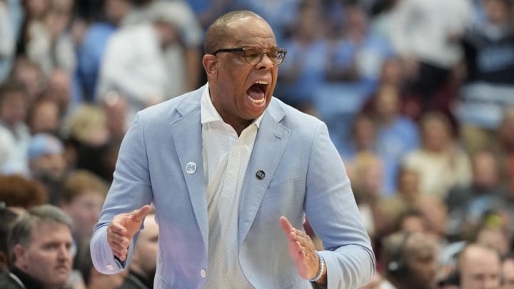 UNC basketball head coach Hubert Davis