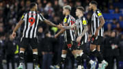 Newcastle United oyuncularının gol sevinci
