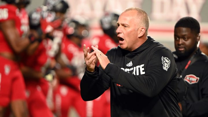 NC State football head coach Dave Doeren