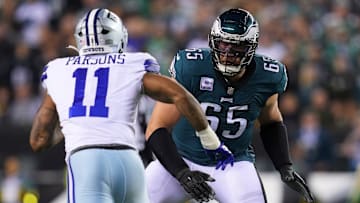 Lane Johnson, Micah Parsons, Dallas Cowboys v Philadelphia Eagles