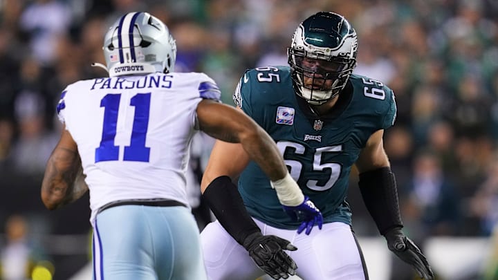 Lane Johnson, Micah Parsons, Dallas Cowboys v Philadelphia Eagles