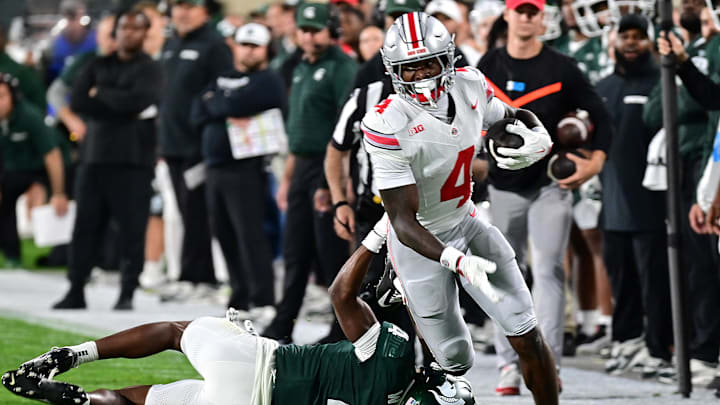 Ohio State freshman Jeremiah Smith made back-to-back highlight reel catches on Saturday night against Michigan State.