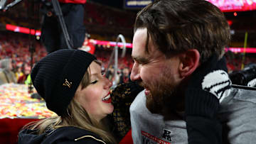 Swift to Kelce, early into their courtship: “Hey, I know one of your coaches and his wife.”